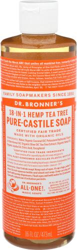 Dr Bronner Soap Liquid Castile Tea Tree - 16 Oz (3 Units)