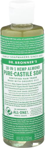 Dr Bronner Soap Liquid Almond - 8 Oz (3 Units)