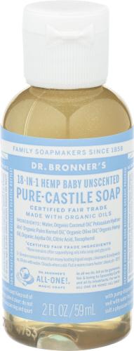 Dr Bronner Soap Liquid Castile Baby Unscented O - 2 Oz (12 Units)