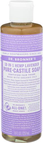 Dr Bronner Soap Liquid Lavender - 8 Oz (3 Units)