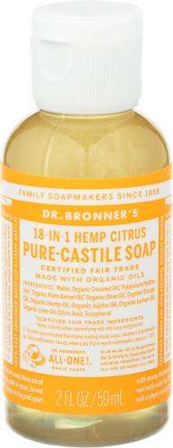 Dr Bronner Soap Liquid Citrus Orange - 2 Oz (12 Units)