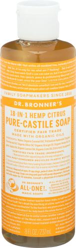Dr Bronner Soap Liquid Citrus Orange - 8 Oz (3 Units)