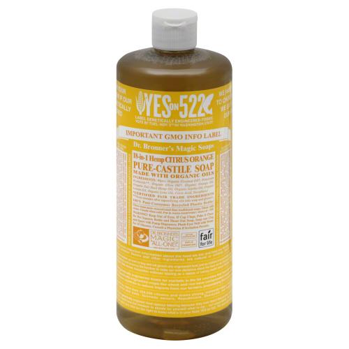 Dr Bronner Soap Liquid Citrus Orange - 32 Oz (3 Units)