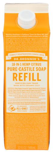 Dr Bronner Soap Refill Citrus - 32 Fo (1 Units)