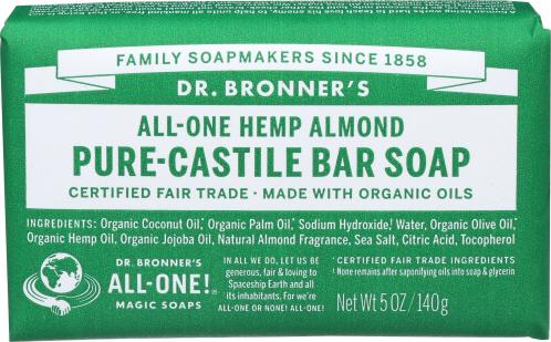 Dr Bronner Soap Bar Almond - 5 Oz (3 Units)