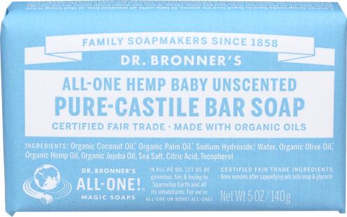 Dr Bronner Soap Bar Baby Mild - 5 Oz (3 Units)