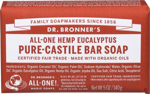 Dr Bronner Soap Bar Eucalyptus - 5 Oz (3 Units)