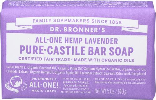 Dr Bronner Soap Bar Lavender - 5 Oz (3 Units)