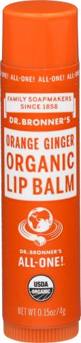 Dr Bronner Lip Balm Ginger Orange - 0.15 Oz (12 Units)