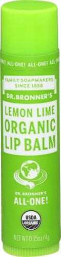 Dr Bronner Lip Balm Lemon Lime - 0.15 Oz (12 Units)