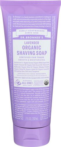 Dr Bronner Shaving Soap Lavender - 7 Oz (3 Units)