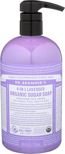 Dr Bronner Pump Soap Sugar Lavender Organic - 24 Oz (3 Units)
