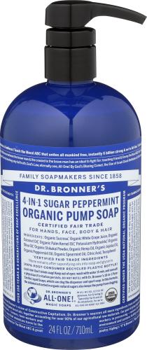 Dr Bronner Soap Liquid Pump Spmt Pprmt - 24 Oz (3 Units)