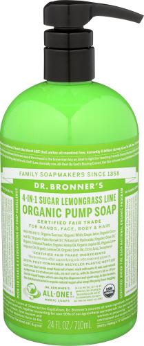 Dr Bronner Soap Liquid Pump Limon Grass Lme - 24 Oz (3 Units)