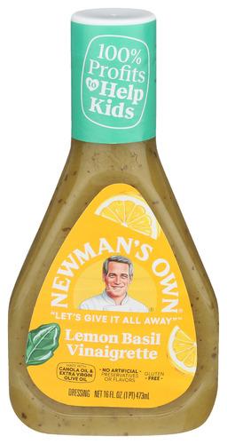 Newmans Own Drssng Lemon Basil Vngrtt - 16 Fo (6 Units)