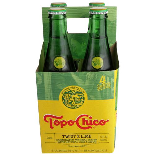 Topo Chico Watr Lime Twst 4P Glass - 48 Oz (6 Units)