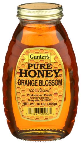 Gunters Honey Orange Blossom - 16 Oz (12 Units)