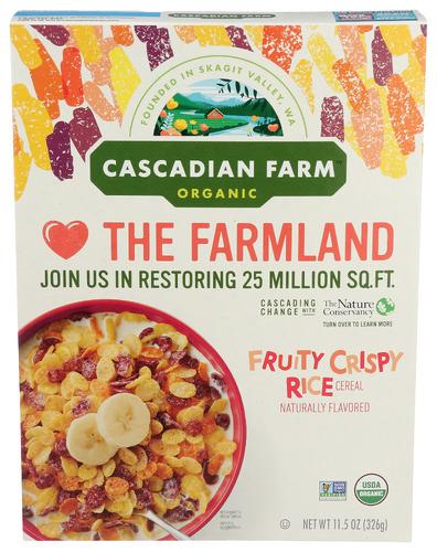 Cascadian Farm Cereal Fruity Crispy Rice - 11.5 Oz (10 Units)