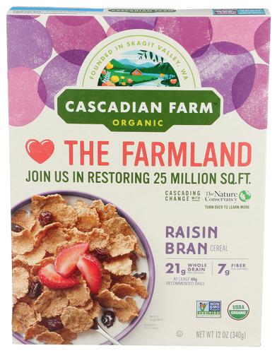 Cascadian Farm Cereal Raisin Bran - 12 Oz (10 Units)