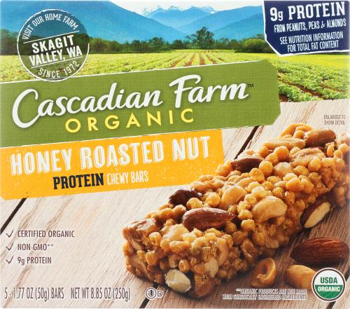 Cascadian Farm Bar Chewy Honey Roasted Nut - 8.85 Oz (12 Units)