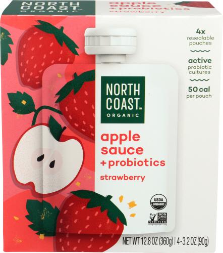 North Coast Apple Sce Stwbry Pbtc Organic - 12.8 Oz (6 Units)