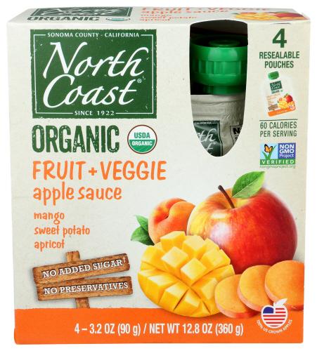 North Coast Poch Apl Sweet Ptt Mng Organic - 4 Ea (6 Units)