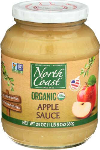 North Coast Applesauce Jar Organic - 24 Oz (12 Units)