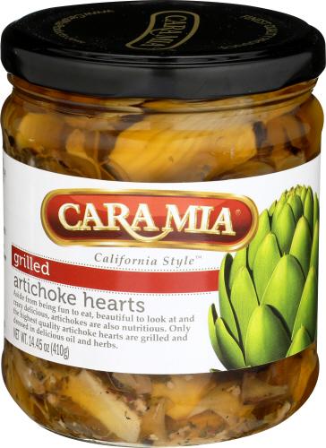 Cara Mia Artichoke Hearts Grilled - 14.45 Oz (12 Units)