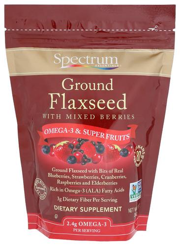 Spectrum Essential Flaxseed Grnd & Berry - 12 Oz (3 Units)