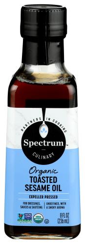 Spectrum Naturals Oil Sesame Toasted Organic - 8 Fo (6 Units)