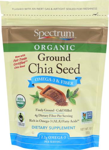 Spectrum Essential Seed Chia Grnd Organic - 10 Oz (1 Units)
