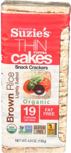 Suzies Rice Cake Puffed Salt - 4.9 Oz (12 Units)