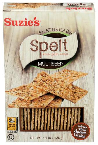 Suzies Flatbrd Spelt Multi Seed - 4.5 Oz (12 Units)