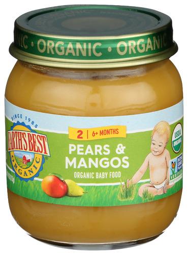 Earths Best Strained Pear Mango Organic - 4 Oz (10 Units)