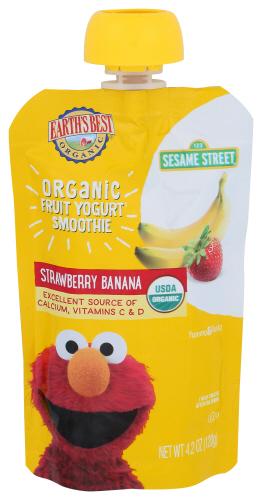 Earths Best Smoothie Strawberry Ban - 4.22 Oz (12 Units)