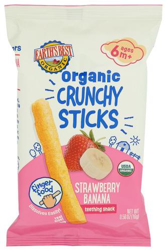 Earths Best Sticks Crunchy Strw Bnna - 0.56 Oz (5 Units)