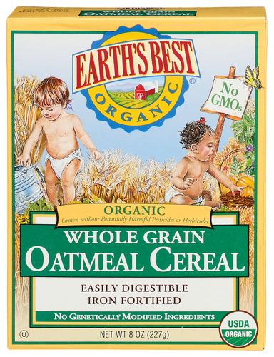 Earths Best Cereal Oatmeal Organic - 8 Oz (12 Units)