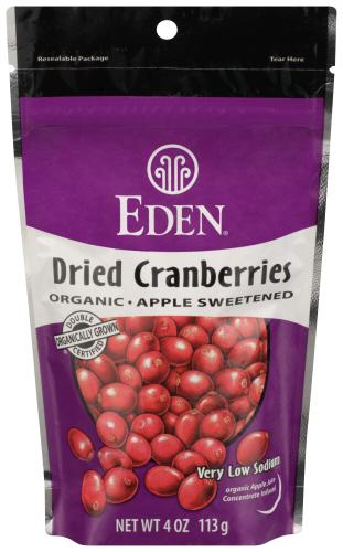 Eden Foods Fruit Dried Cranberry - 4 Oz (15 Units)
