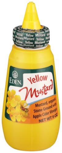 Eden Foods Mustard Yellow Squeeze - 9 Oz (12 Units)