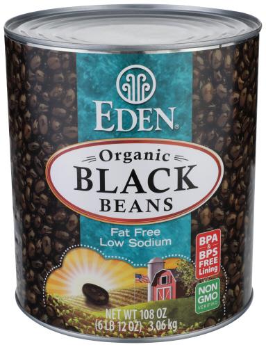 Eden Foods Bean Black Organic - 108 Oz (1 Units)