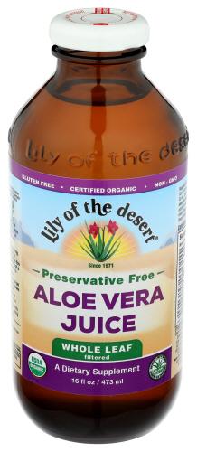 Lily Of The Desert Juice Aloe Vera Whle Organic - 16 Oz (3 Units)