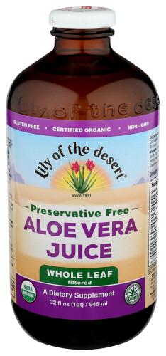 Lily Of The Desert Juice Aloe Vera Leaf Organic - 32 Oz (3 Units)