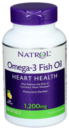 Natrol Omega-3 Fish Oil 1200Mg - 60 Sg
