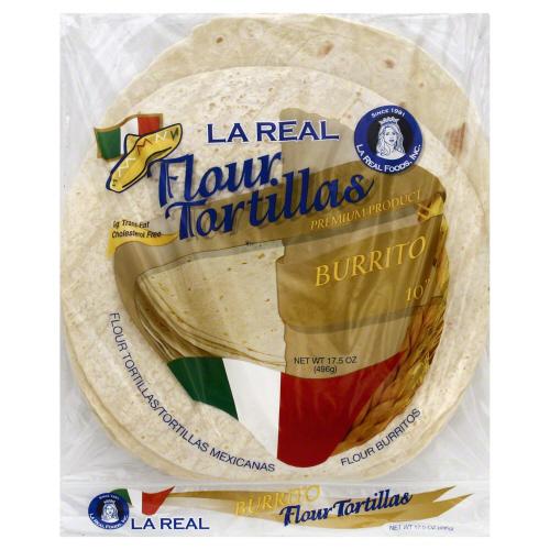 La Real Tortilla Flour 10In - 20 Oz (12 Units)