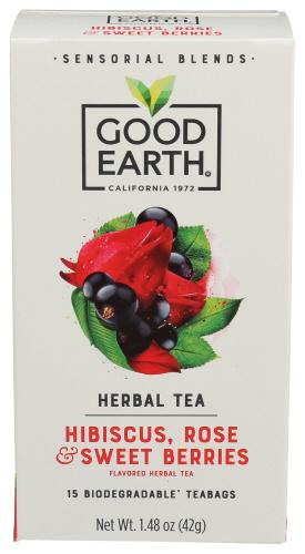 Good Earth Tea Sensorial Berry Rose - 15 Bg (5 Units)