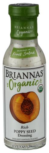 Briannas Dressing Poppy Seed Organic - 10 Oz (6 Units)