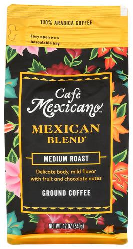Cafe Mexicano Coffee Grnd Mexican Bl - 12 Oz (6 Units)
