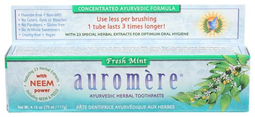 Auromere Tooth Paste Fresh Mint - 4.16 Oz (3 Units)