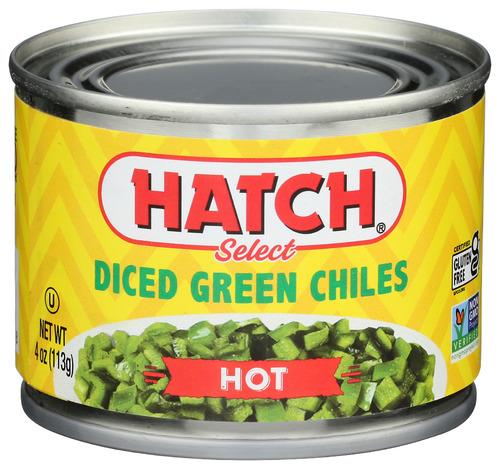 Hatch Green Chili Dice Hot - 4 Oz (24 Units)