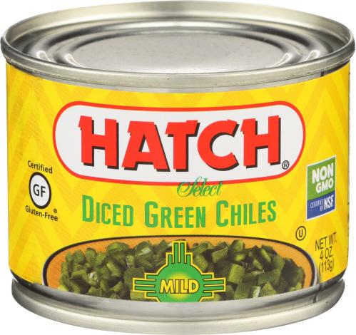 Hatch Green Chili Dice Mild - 4 Oz (24 Units)